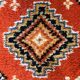 Tapis space age flower power design 60s 70s 180x95cm