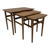 Danish Teak Nesting Tables by Kurt Østervig for Jason Møbler, 1960s, Set of