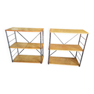 Pair of vintage shelves 1960 ref je