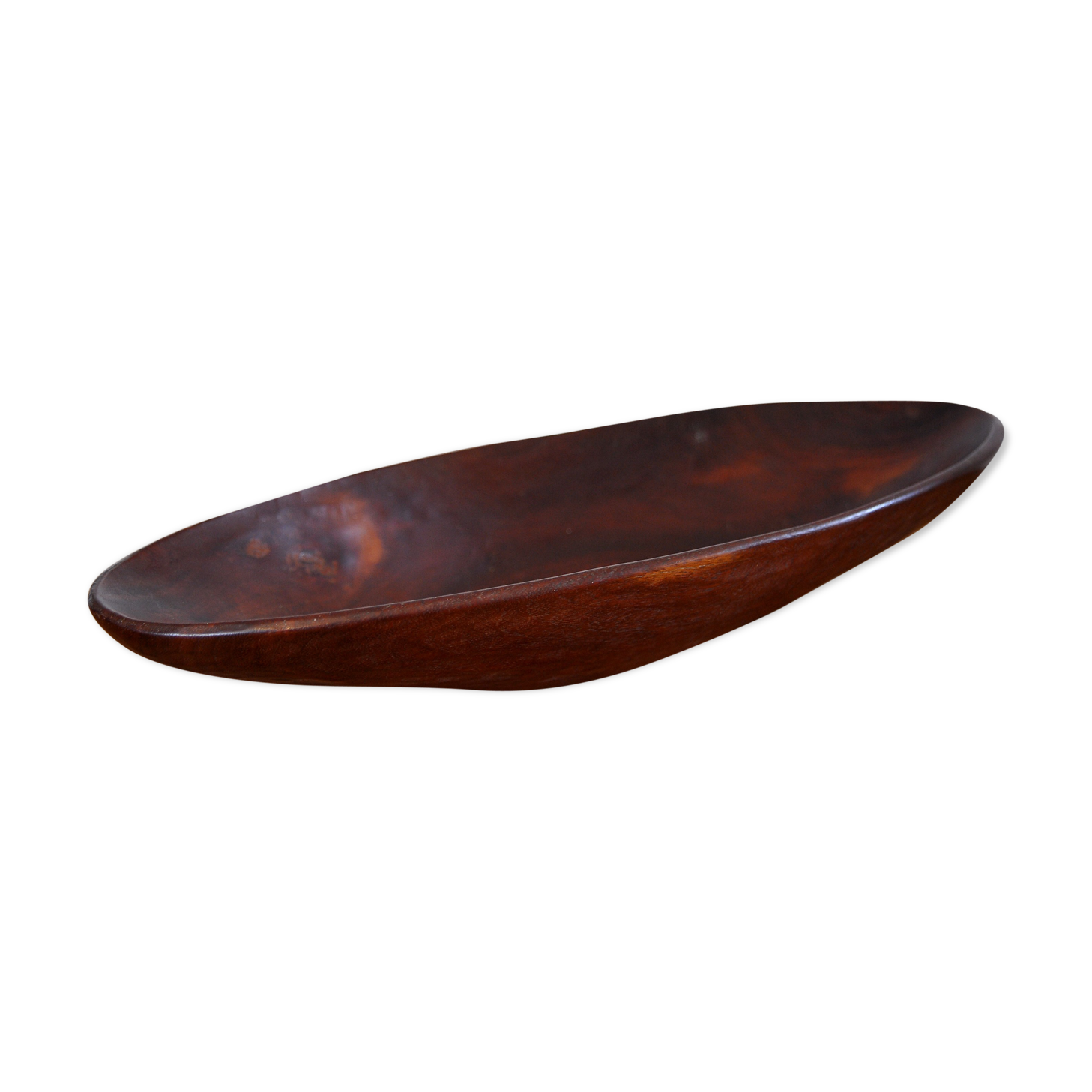 Grand coupe oblongue in mahogany west africa, circa 1970