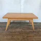 Modular coffee table up and down vintage feet compass