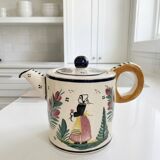 Large teapot Henriot 1950 - HB Quimper Brittany