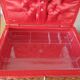 Vintage wicker and scoubidou sewing box