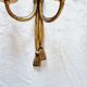 Pair of French wall sconces in bronze, Louis XVI style, with cord.