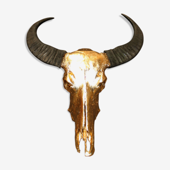 Golden buffalo skull