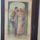 Duo d'estampes sur le thème de l'amour, début du siècle