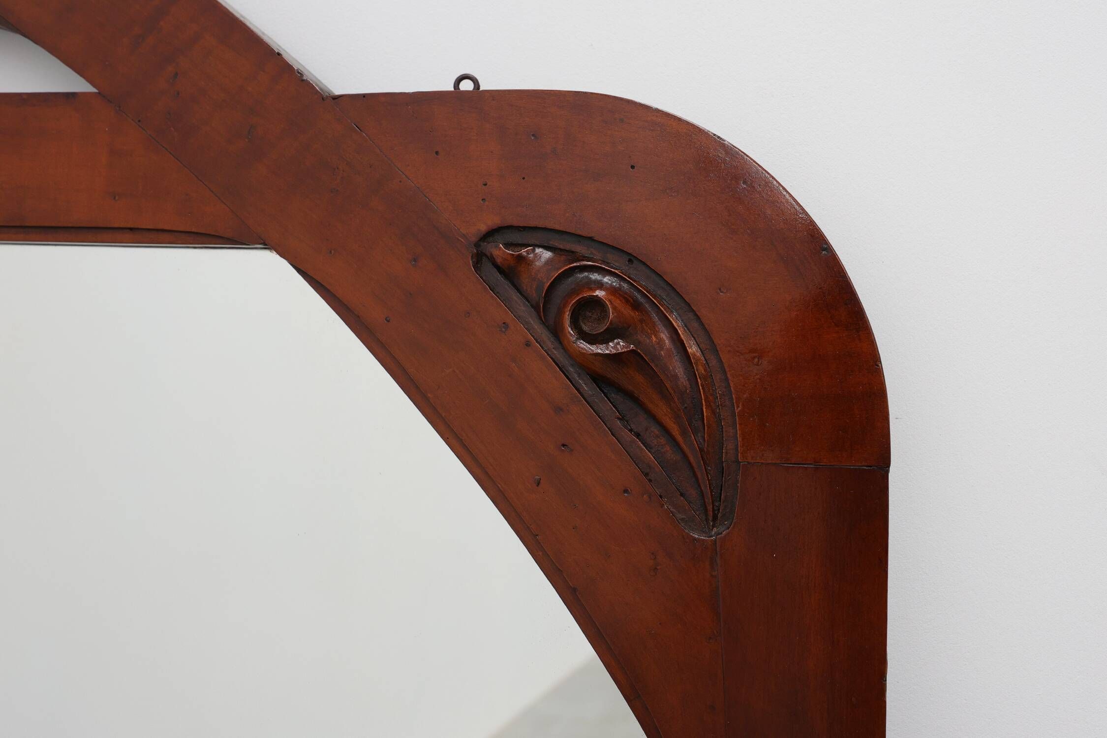 Large carved Art Nouveau Mirror Belgium, ca. 1900