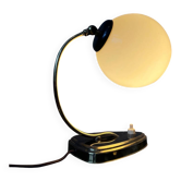 Mid-century art deco style opaline glass wall sconce or desk lamp