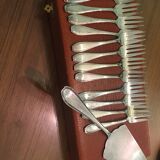 Silver metal cutlery