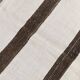 Short White Brown Turkish Kilim Runner Rug, 75x174Cm