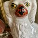 Pair of ceramic Staffordshire dogs late 19th century