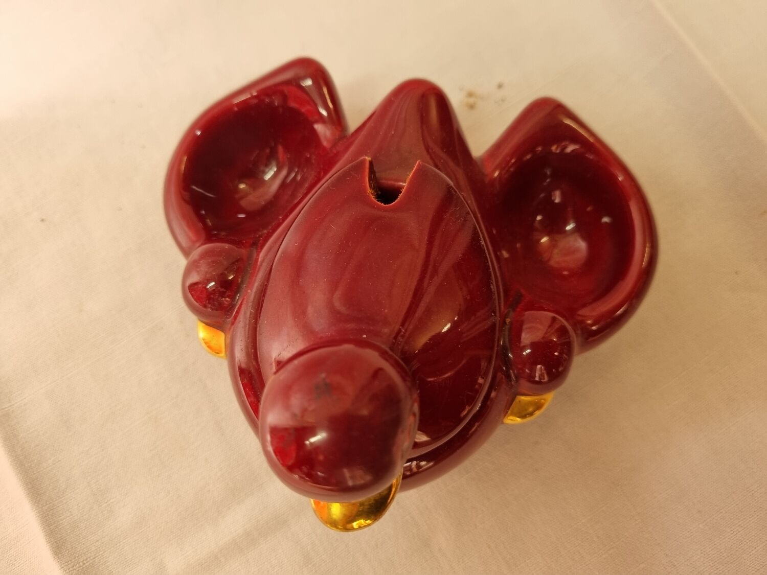 Salerons duck earthenware St Clément from 1950