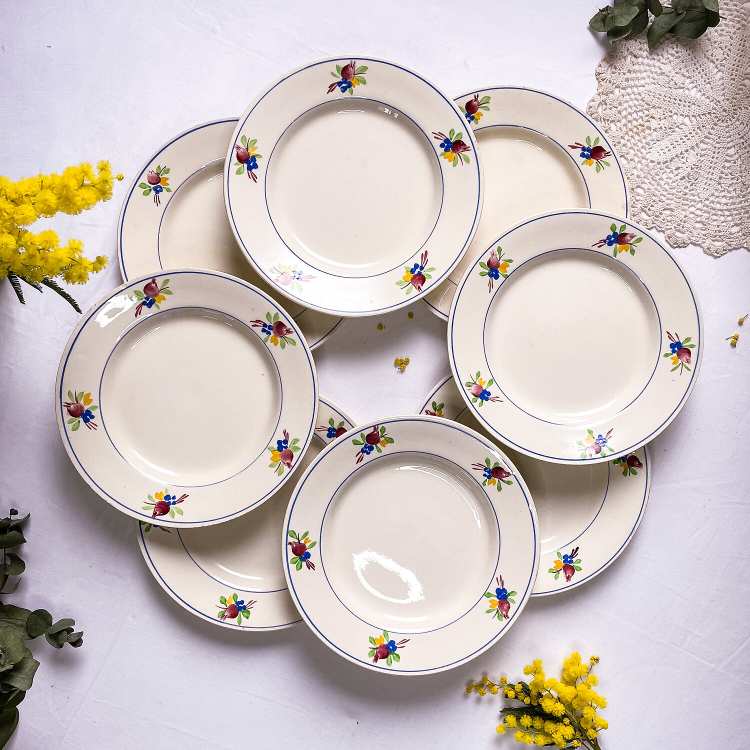 Gien dessert plates