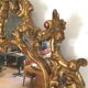 Gilded wooden rockery mirror XX century 140x83cm