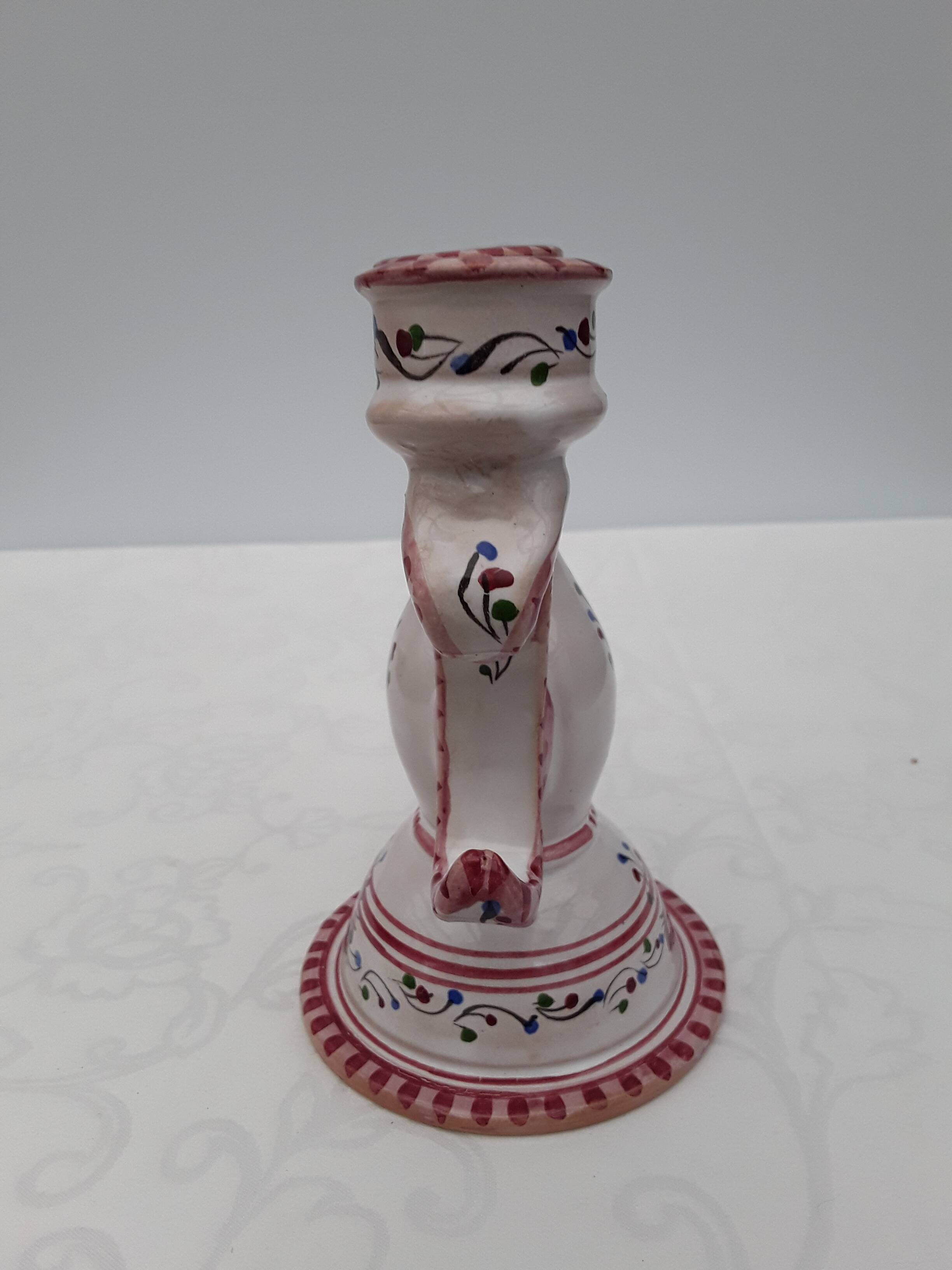 Earthenware candle holder