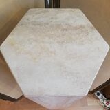 Pair of travertine columns with cut sides 1970
