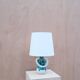 Enamelled ceramic lamp, France 1950