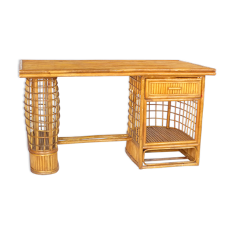 Rattan desk 1950