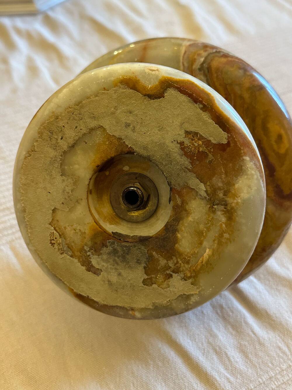 Brass and Onyx Ashtray