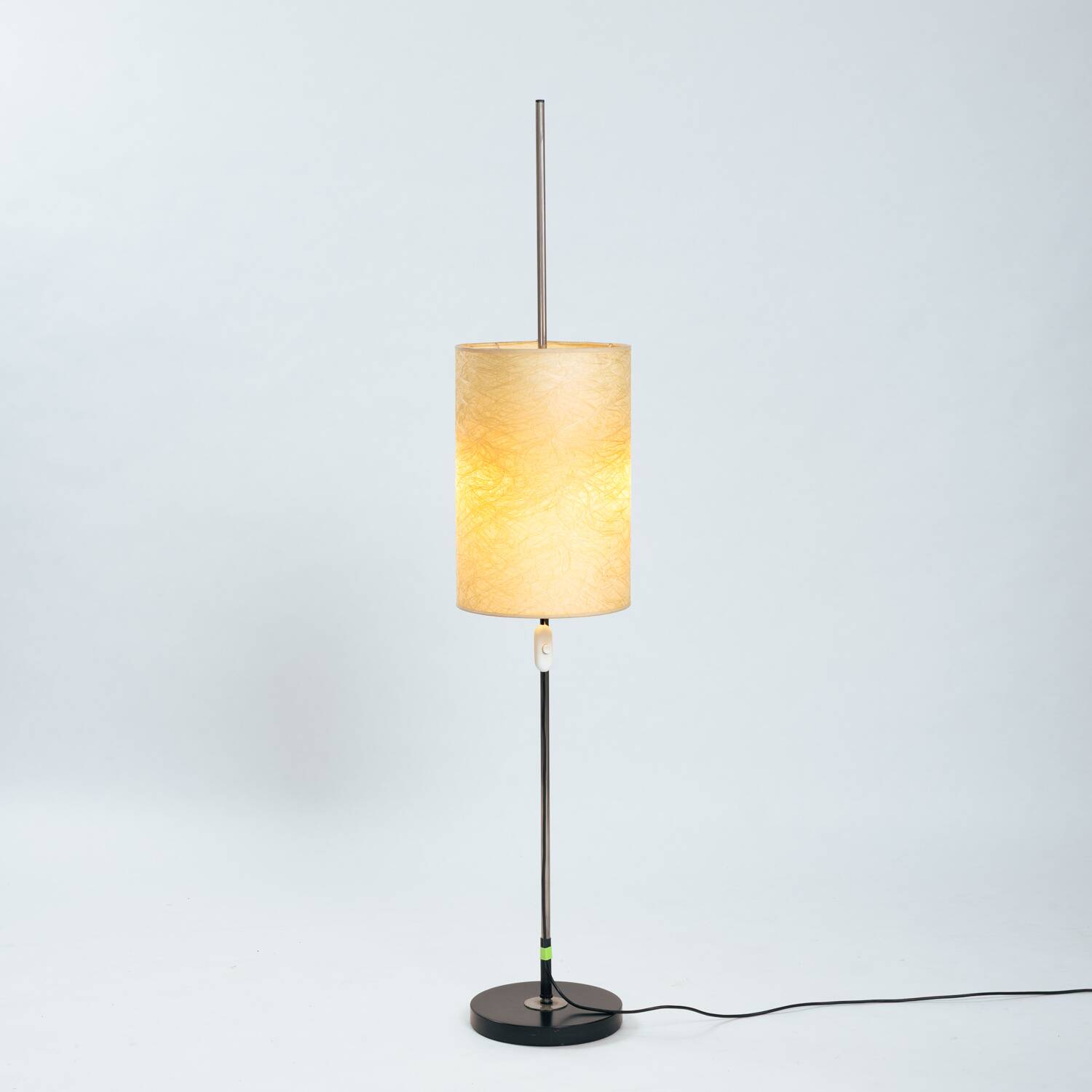 Lampadaire réglable en hauteur en résine et métal, années 1960