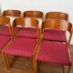 Série de 6 chaises traîneau Baumann vintage