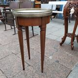 Gueridon side table old marble top vintage xxeme