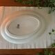 Old oval dish in earthenware by Gien, Byzantium model