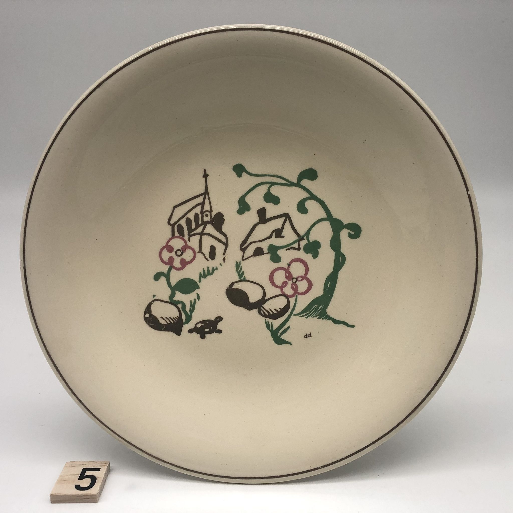 Series of 6 mismatched dessert plates (Salins/Royal Doulton)