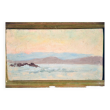 Gaston Simoës de Fonseca: 4 oils on wood (landscapes in Greece)