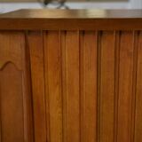 1950s curved oak counter/bar