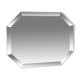 Beveled octagonal mirror 50x40cm