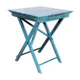 Old folding square table in Burmese teak