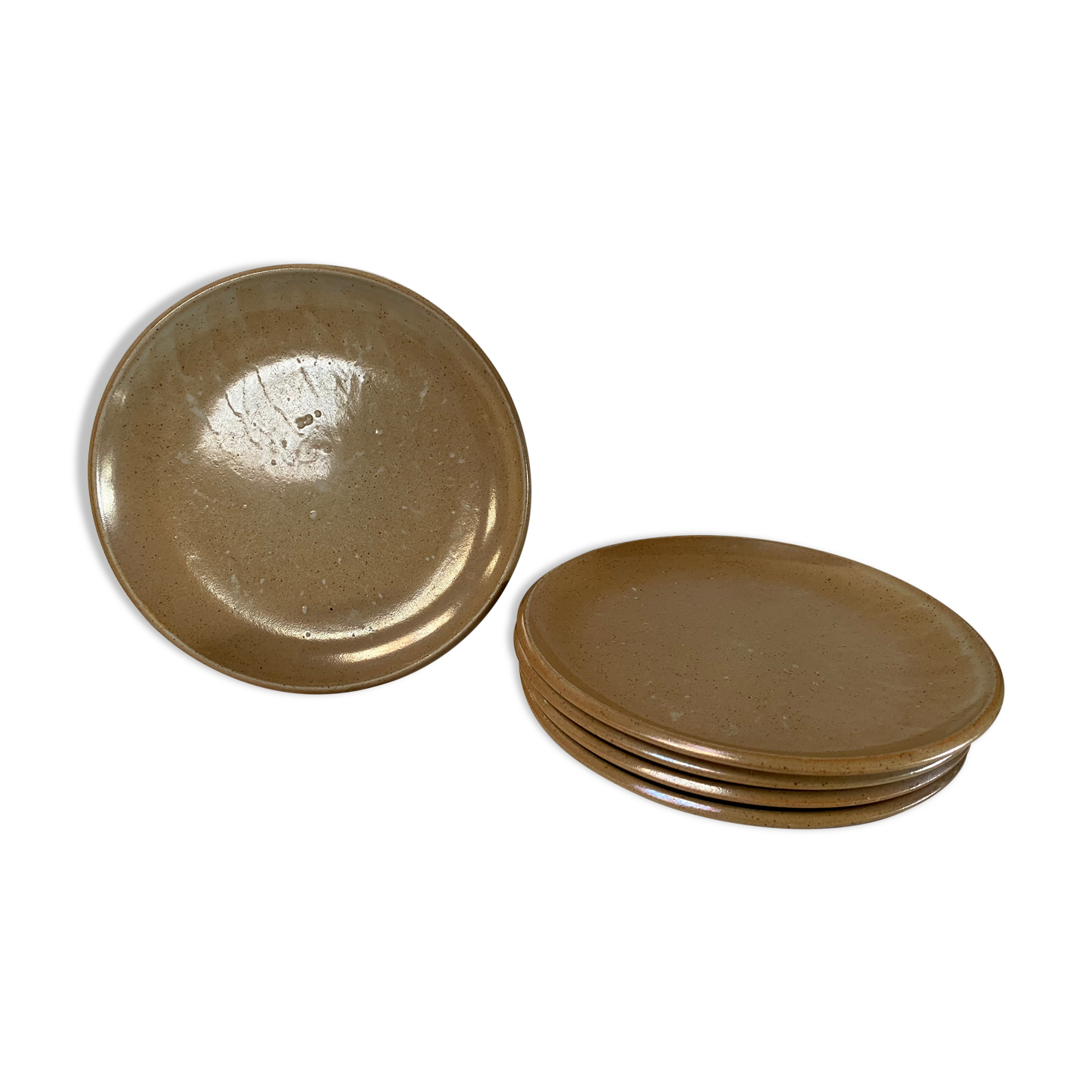 Set of 5 sandstone plates