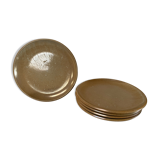 Ensemble de 5 assiettes en grès
