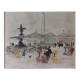Lithograph of Paris, by Urbain Huchet
