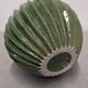 Contemporary cactus round vase in glazed dolomite ceramic.