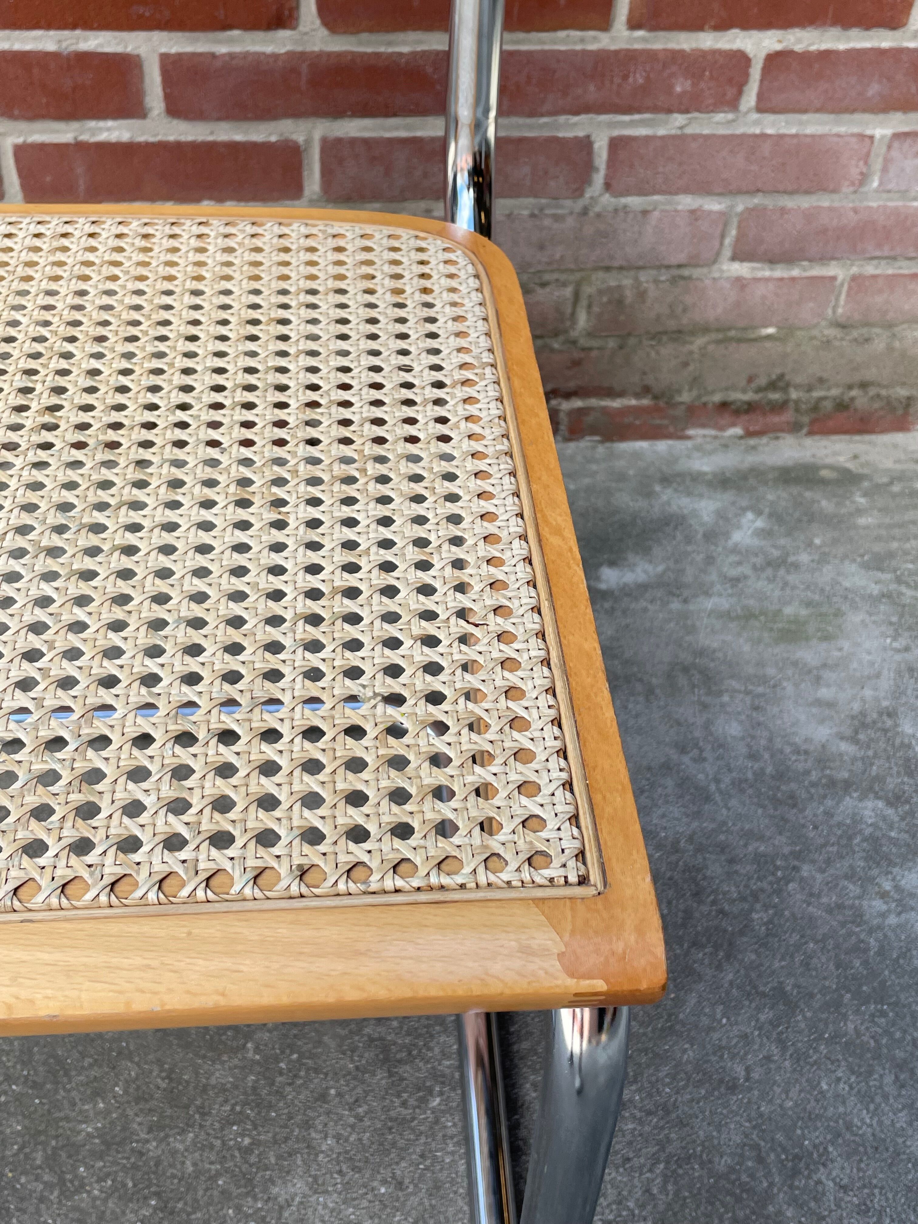 Cesca design chair model b32 in chrome