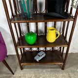 Rattan bookcase