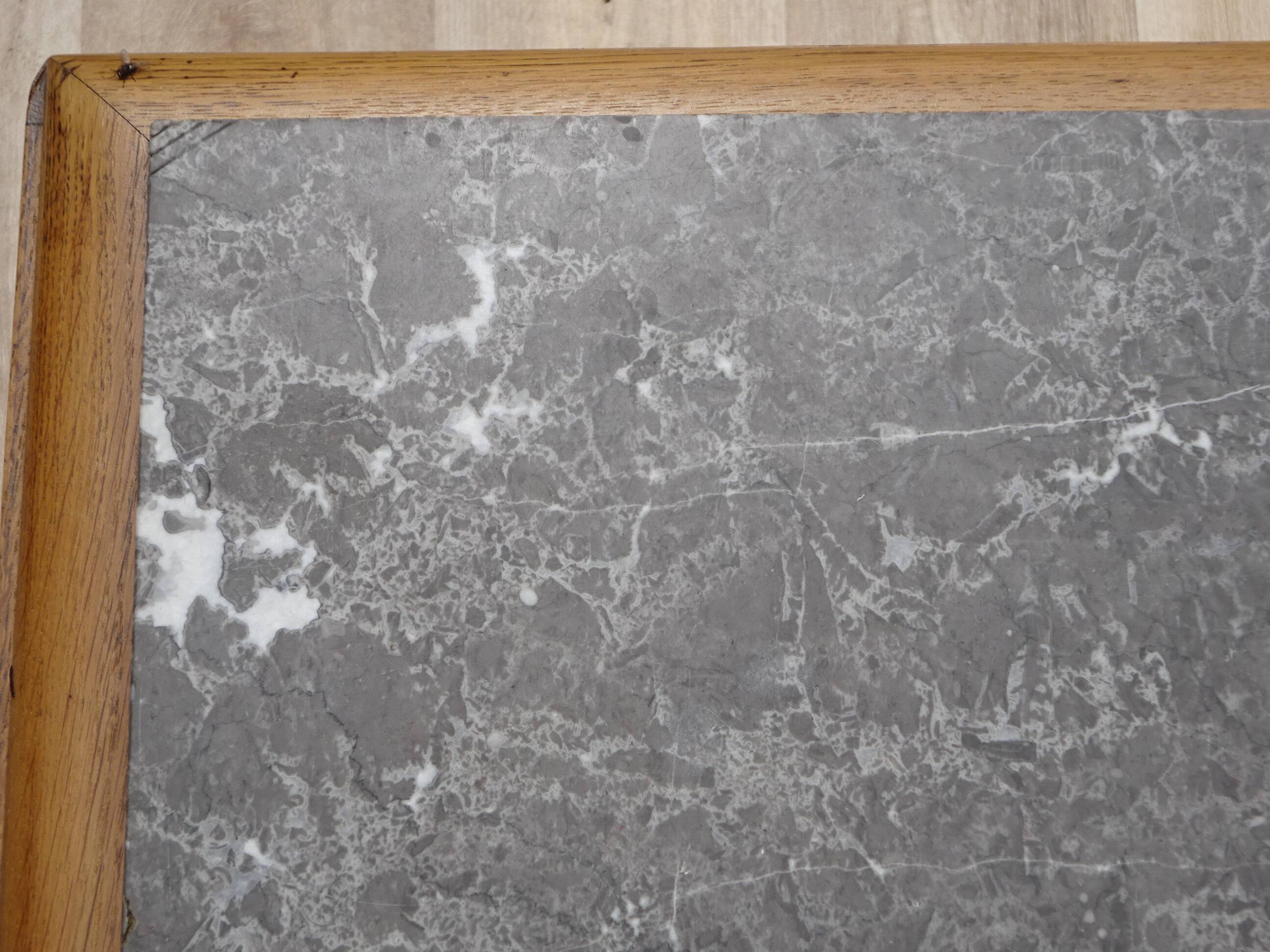 Art Deco bedside table in oak, restored