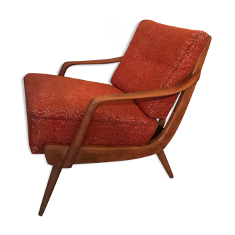 Vintage armchair mid-century compass feet scandi style