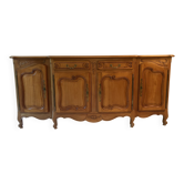 Buffet in solid cherry wood in Louis XV style