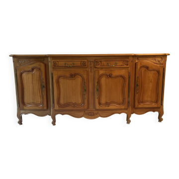 Buffet in solid cherry wood in Louis XV style