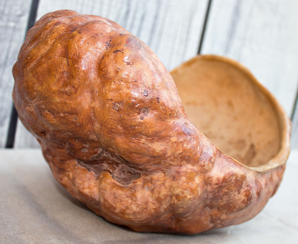 Old wooden bowl of Suede Lapland 25 cm wide