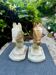 2 onyx bookends horse 1960s Italy vintage