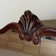 Pair of large antique Rococo style Louis XV mirrors in carved solid wood.
