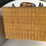 Natural wicker case 30x40cm inner fabric