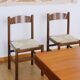 Pair of mulched bistro chairs