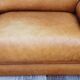 Corner sofa Roche Bobois camel leather 1980.