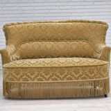 1950s, Danish 2-seater sofa, green/honing furniture velour.