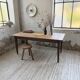 Table de ferme noyer pieds fuseaux 1950